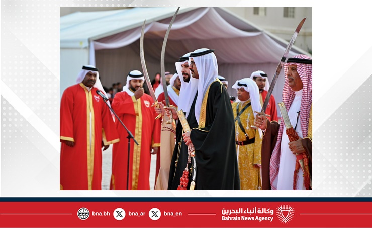 سمو محافظ المحافظة الجنوبية يحضر عرضة واحتفال أهالي الزلاق