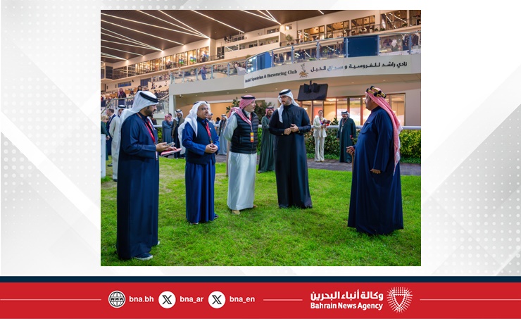سمو الشيخ عيسى بن سلمان بن حمد يشهد الجولة الثانية لبطولة البحرين الدولية