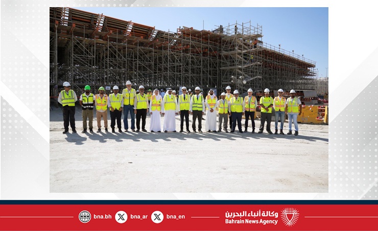 وزير الأشغال يتفقد سير أعمال مشروع الجسر الرابط بين جسر الشيخ عيسى بن سلمان وشارع 105 في البسيتين