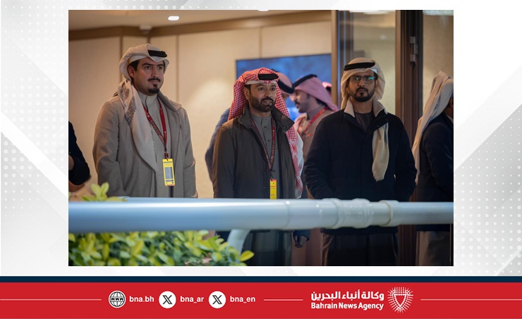 سمو الشيخ ناصر بن حمد يشهد سباق كؤوس سمو الشيخ عيسى بن سلمان بن حمد وأنجاله والجولة الثالثة لبطولة البحرين الدولية