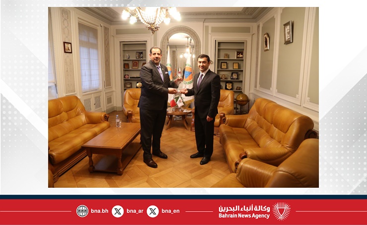 الأمين العام الجديد للمنظمة الدولية للحماية المدنية يستقبل المندوب الدائم لمملكة البحرين لدى الأمم المتحدة في جنيف