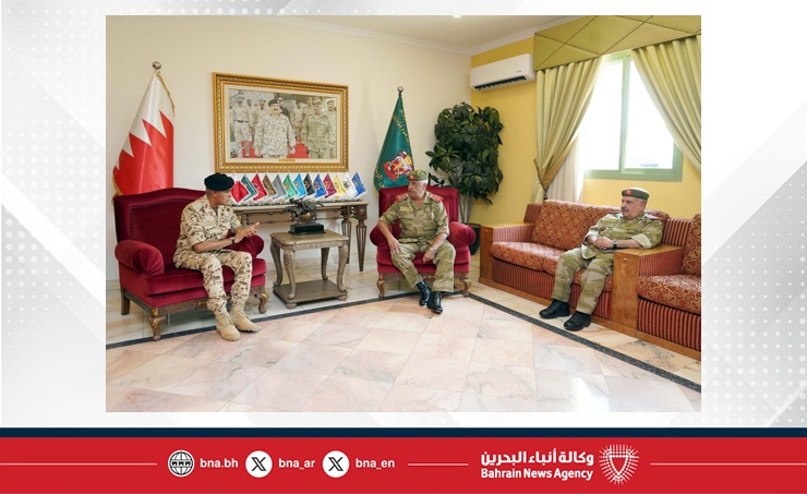 سمو رئيس الحرس الوطني يستقبل رئيس هيئة أركان قوة دفاع البحرين