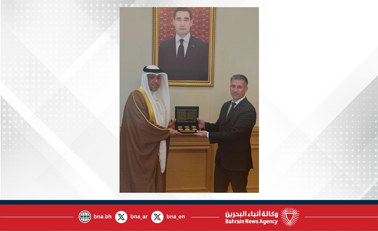 نائب المدير التنفيذي لوكالة الطيران المدني في تركمانستان يستقبل سفير البحرين لدى تركمانستان والمقيم في أنقرة