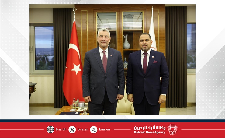 وزير التجارة بالجمهورية التركية يستقبل سفير مملكة البحرين في أنقرة
