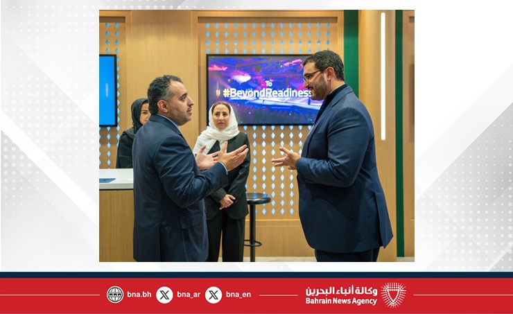 نيابة عن جلالة الملك المعظم لترؤس وفد مملكة البحرين رفيع المستوى في أعمال الاجتماع السنوي للمنتدى الاقتصادي العالمي 2026 بدافوس.. سمو الشيخ عيسى بن سلمان بن حمد يزور جناح المملكة العربية السعودية