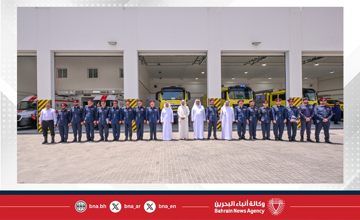 خلال افتتاحه مركز الدفاع المدني الجديد بالرفاع.. وزير الداخلية يشيد بدور الدفاع المدني في حماية الأرواح وتعزيز السلامة العامة ويؤكد أهمية برامج التوعية المجتمعية في بناء مجتمع آمن قائم على الشراكة المجتمعية