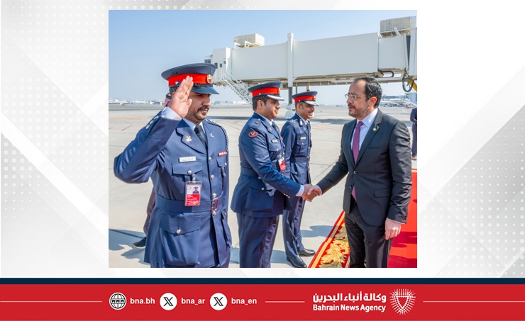 مغادرة الرئيس القبرصي في ختام زيارة لمملكة البحرين
