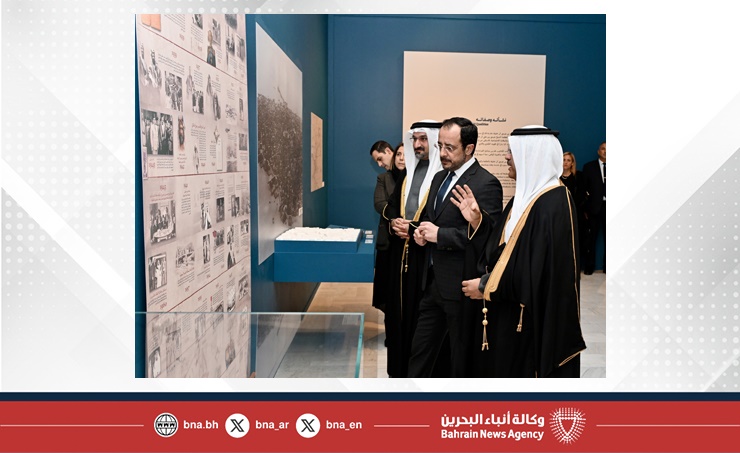 رئيس جمهورية قبرص يقوم بزيارة متحف البحرين الوطني