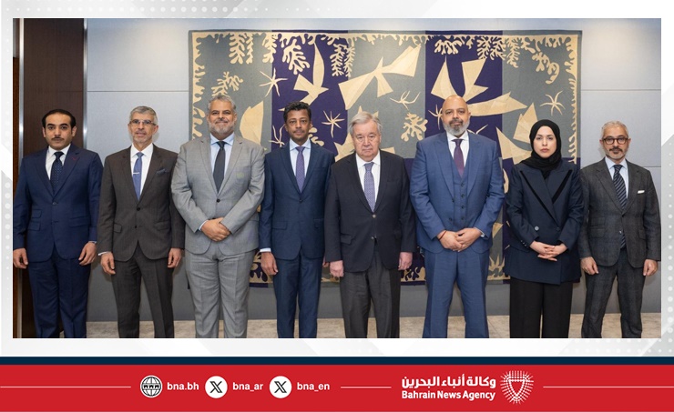 المندوبون الدائمون لدول مجلس التعاون لدى الأمم المتحدة في نيويورك يعقدون اجتماعًا مع الأمين العام للأمم المتحدة على خلفية العدوان الإيراني الغاشم على دول المجلس