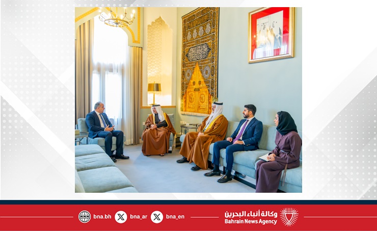سمو ولي العهد رئيس مجلس الوزراء يستقبل سفير الجمهورية اللبنانية لدى مملكة البحرين بمناسبة تعيينه سفيرا لبلاده لدى المملكة
