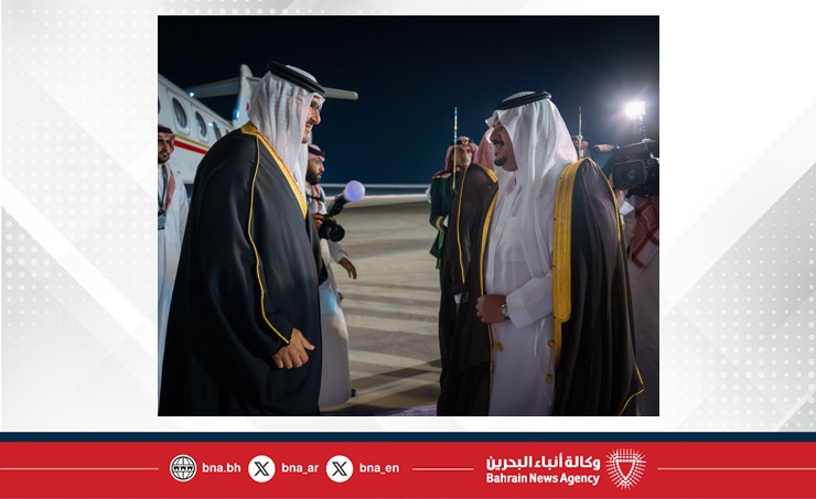 بتكليف من جلالة الملك المعظم.. سمو الشيخ عيسى بن سلمان بن حمد آل خليفة يصل إلى المملكة العربية السعودية لترؤس وفد مملكة البحرين إلى منتدى مبادرة مستقبل الاستثمار 2025