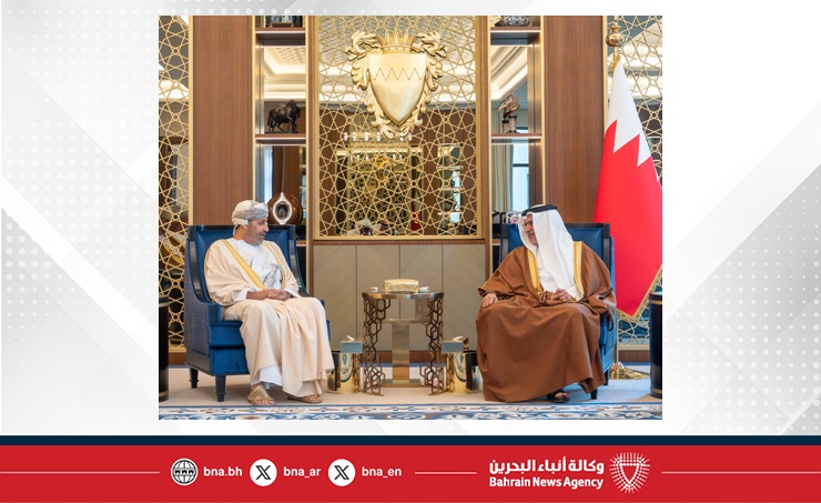 سمو ولي العهد رئيس مجلس الوزراء: الشراكة الاستراتيجية بين مملكة البحرين وسلطنة عمان وصلت لمستويات متقدمة بفضل ما تحظى به من حرص واهتمام من جلالة الملك المعظم وسلطان عمان