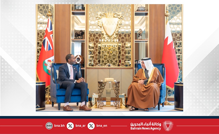 لدى لقاء سموه رئيس وزراء برمودا.. سمو ولي العهد رئيس مجلس الوزراء يؤكد الحرص المتبادل على تنمية وتعزيز علاقات التعاون بين مملكة البحرين وبرمودا