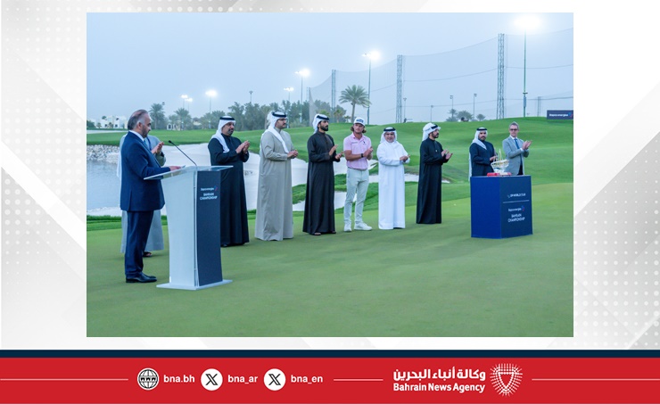 نيابة عن جلالة الملك المعظم..سمو ولي العهد رئيس مجلس الوزراء يحضر حفل ختام بطولة بابكو إنرجيز البحرين للجولف