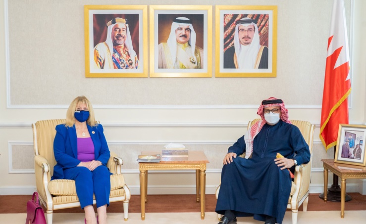 وزير الخارجية يستقبل رئيسة جمعية هذه هي البحرين article