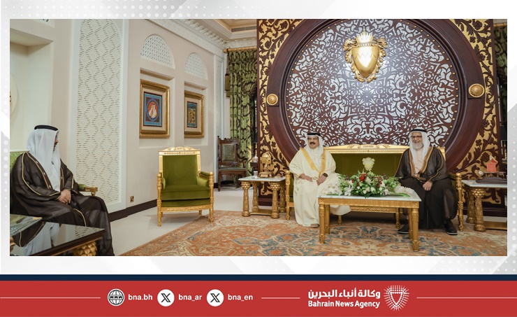 جلالة الملك المعظم يستقبل فضيلة الشيخ الدكتور عبد اللطيف المحمود