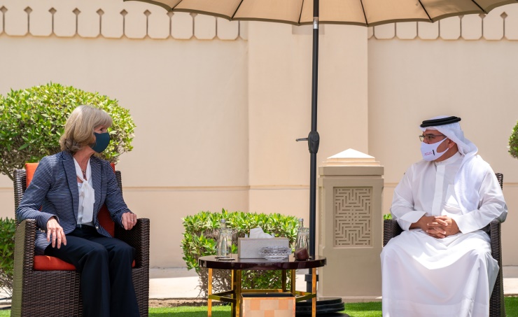 HRH the Crown Prince and Prime Minister meets the US Embassy Chargé d ...