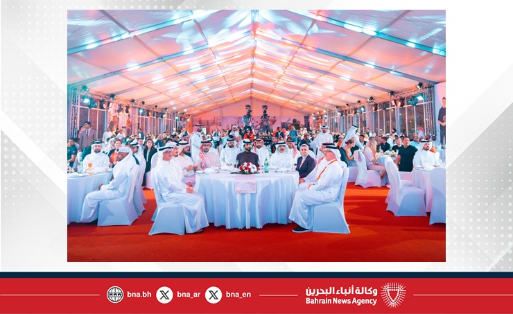 سمو ولي العهد رئيس مجلس الوزراء ينيب سمو الشيخ ناصر بن حمد آل خليفة لحضور حفل ختام بطولة الشرق الأوسط للرجل الحديدي 70.3