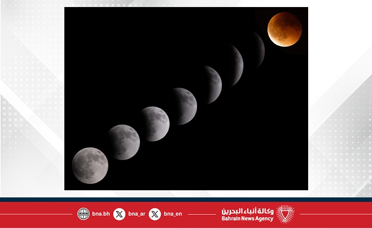 سماء مملكة البحرين تشهد خسوفًا كليًا للقمر