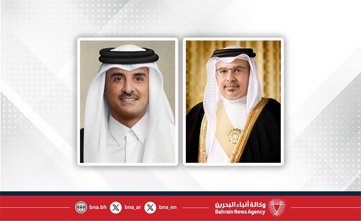HRH the Crown Prince and Prime Minister congratulates the Amir of the State of Qatar