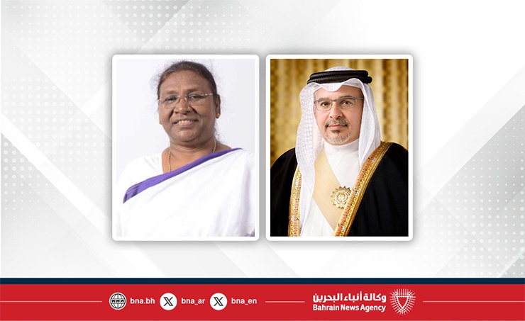 HRH the Crown Prince and Prime Minister congratulates the President of the Republic of India