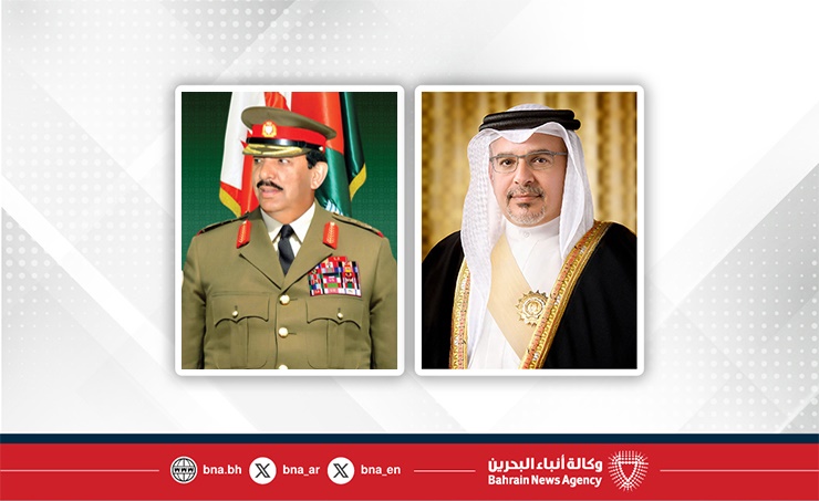 سمو ولي العهد رئيس مجلس الوزراء يتلقى برقية تهنئة من القائد العام لقوة دفاع البحرين بمناسبة الذكرى الخامسة والعشرين لميثاق العمل الوطني