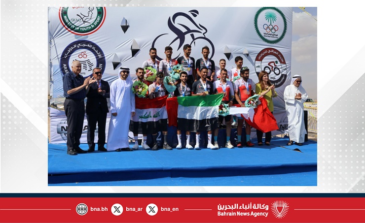 برونزية ثانية للبحرين في عربية الدراجات الهوائية