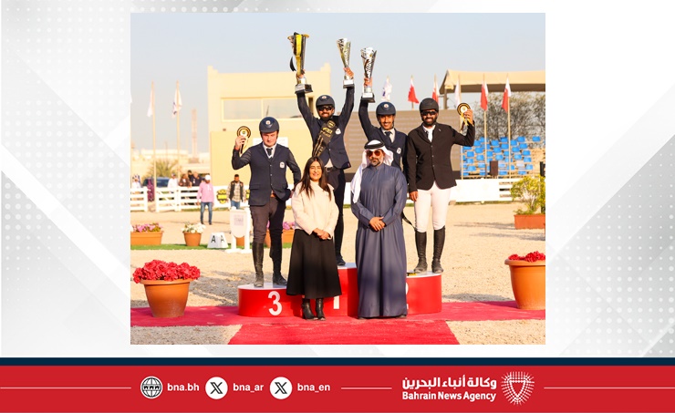 ضمن بطولة سمو الشيخ خالد بن حمد آل خليفة الدولية لقفز الحواجز.. الفارس حسين دادالله يحقق لقب المسابقتين الأولى والثالثة وسلطان الرميحي يكسب لقب الثانية