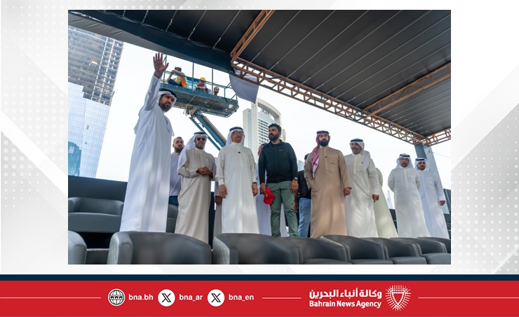 سمو الشيخ عيسى بن علي يتفقد ملاعب محطة المنامة الختامية من الجولة العالمية لكرة السلة 3x3