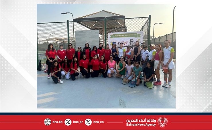 ضمن تعاون مشترك للجنة النسائية مع جمعية التنس بالظهرات لاعبات البحرين يخضن مواجهة الجسر الودية