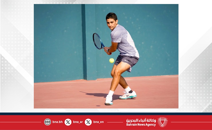 البحريني أحمد السيد يتقدم إلى الدور الثاني بالبطولة العربية للتنس للناشئين