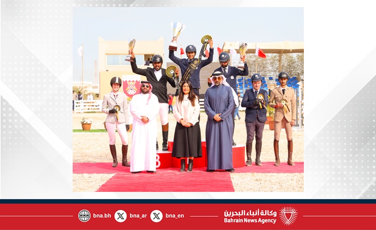 ضمن بطولة سمو الشيخ خالد بن حمد آل خليفة الدولية لقفز الحواجز.. الفارس حسين دادالله يحقق لقب المسابقتين الأولى والثالثة وسلطان الرميحي يكسب لقب الثانية