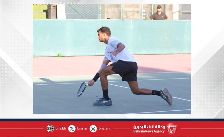 نهائي سعودي لبطولة الزوجي لكأس الخليج للتنس للرجال ونصف نهائي سعودي كويتي في فردي البطولة