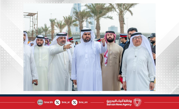 سمو الشيخ عيسى بن علي يتفقد ملاعب محطة المنامة الختامية من الجولة العالمية لكرة السلة 3x3
