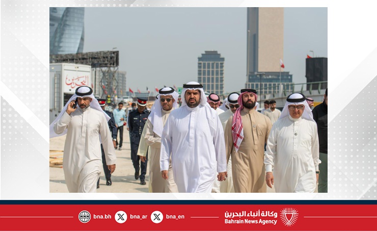 سمو الشيخ عيسى بن علي يتفقد ملاعب محطة المنامة الختامية من الجولة العالمية لكرة السلة 3x3