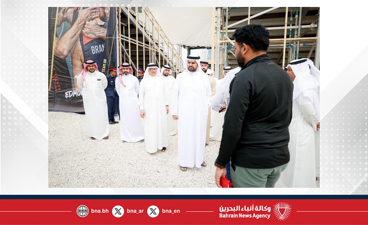 سمو الشيخ عيسى بن علي يتفقد ملاعب محطة المنامة الختامية من الجولة العالمية لكرة السلة 3x3