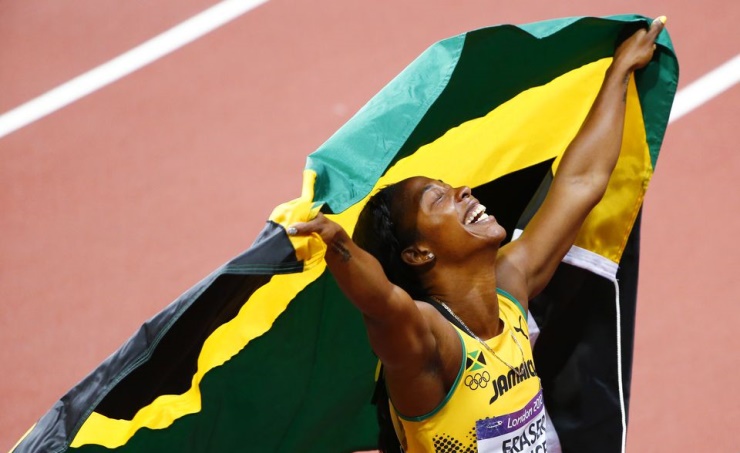 Fraser-Pryce leads Jamaican sweep in 100m; American gold rush continues