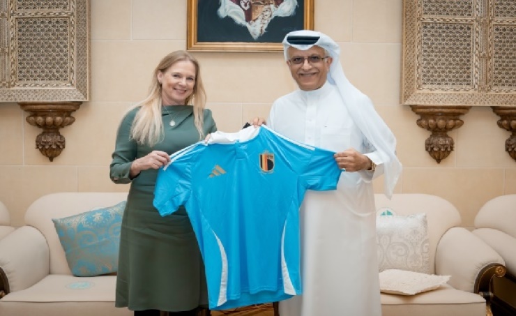 AFC President receives RBFA President
