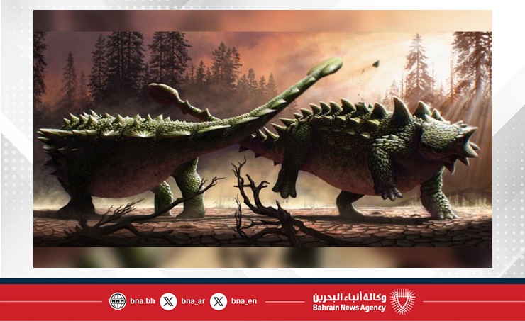 العثور على بقايا ديناصور غريب مكسو بالأشواك في المغرب