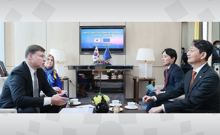 South Korea, EU hold first round of talks on digital trade